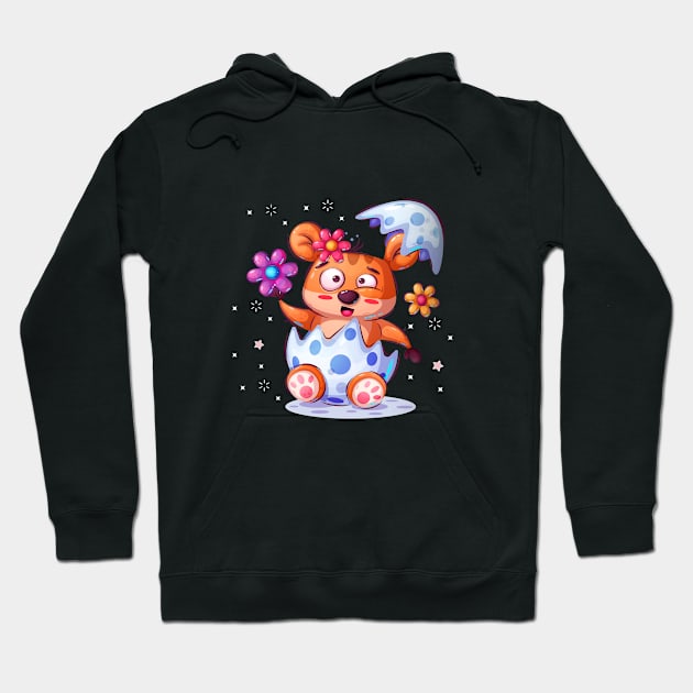 Cute Hamster Animal Kawaii Hoodie by JeffDesign